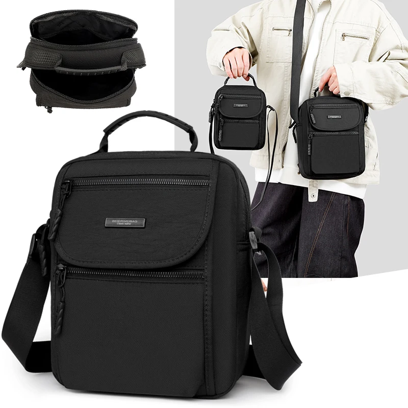 

Men Crossbody Bag Fashion Oxford Commuting Shoulder Bag Outdoor Messenger Bag Trend Handbag Casual Unisex Travel Sling Backpack