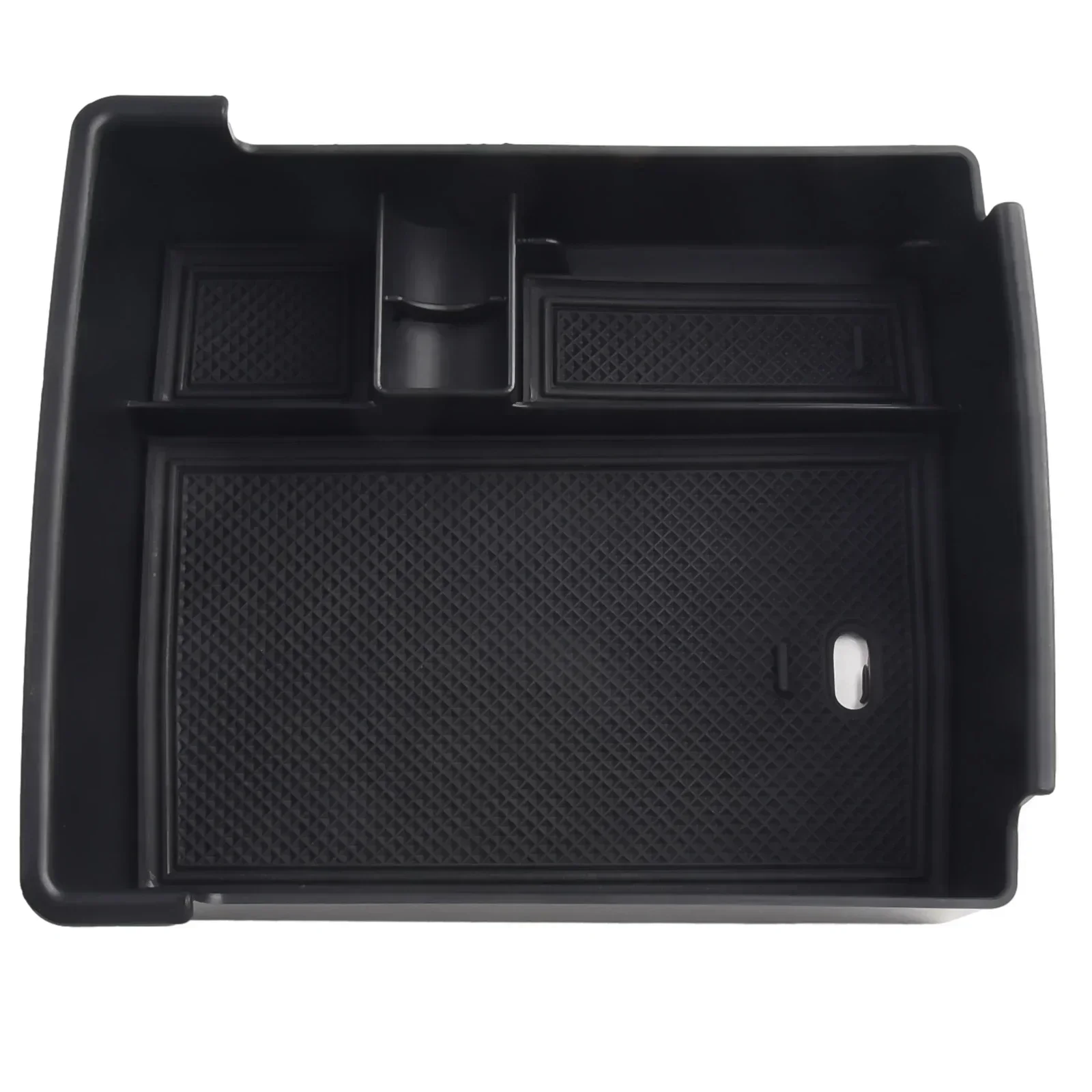 1PCS For Ford Maverick 2022-2023 Car Armrest Center Console Organizer With Three Non-slip Mats ABS Black Accessories Brand New