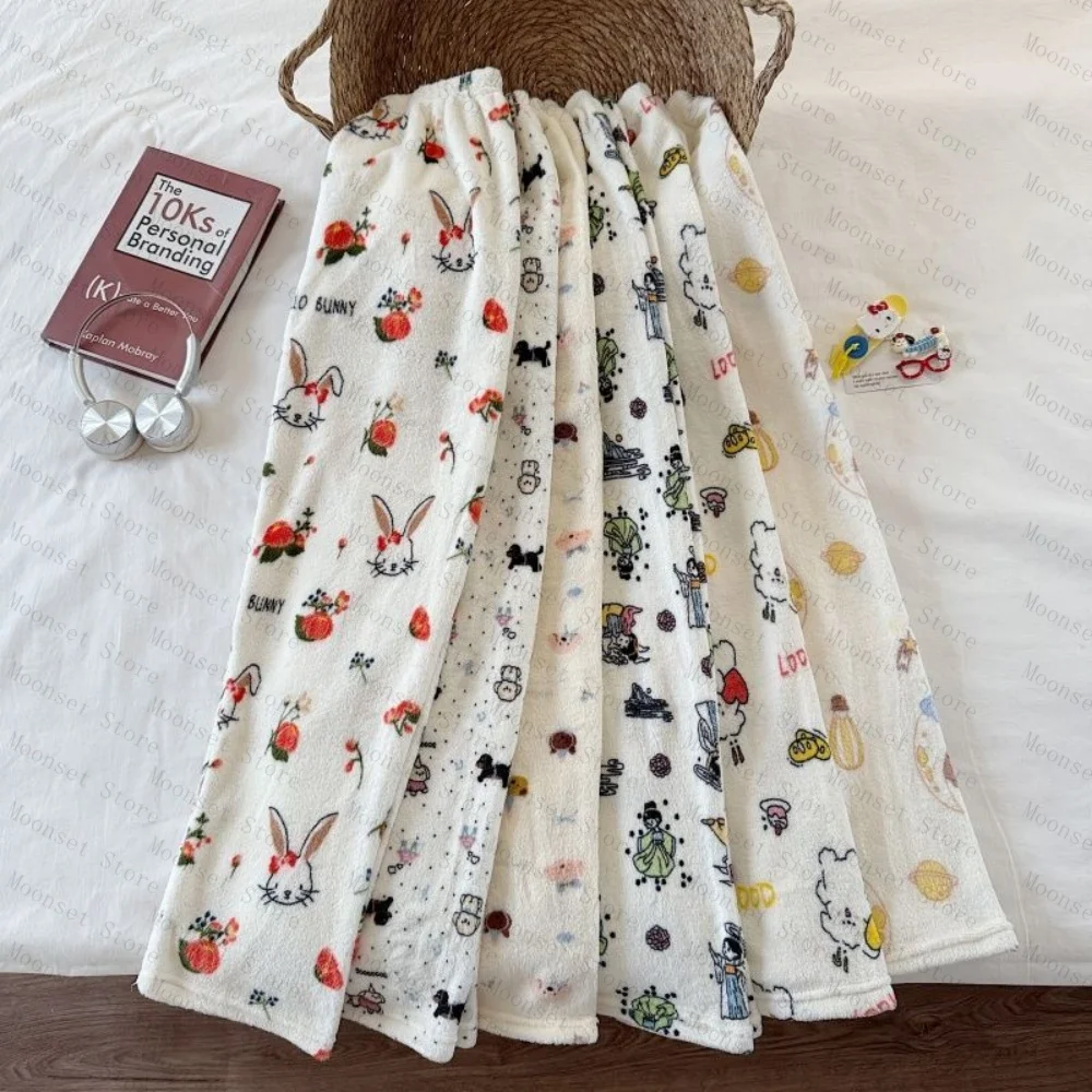 

Dachshund pajama pants women's autumn and winter long pants flannel warm cartoon style versatile Women's home pants pajama pants