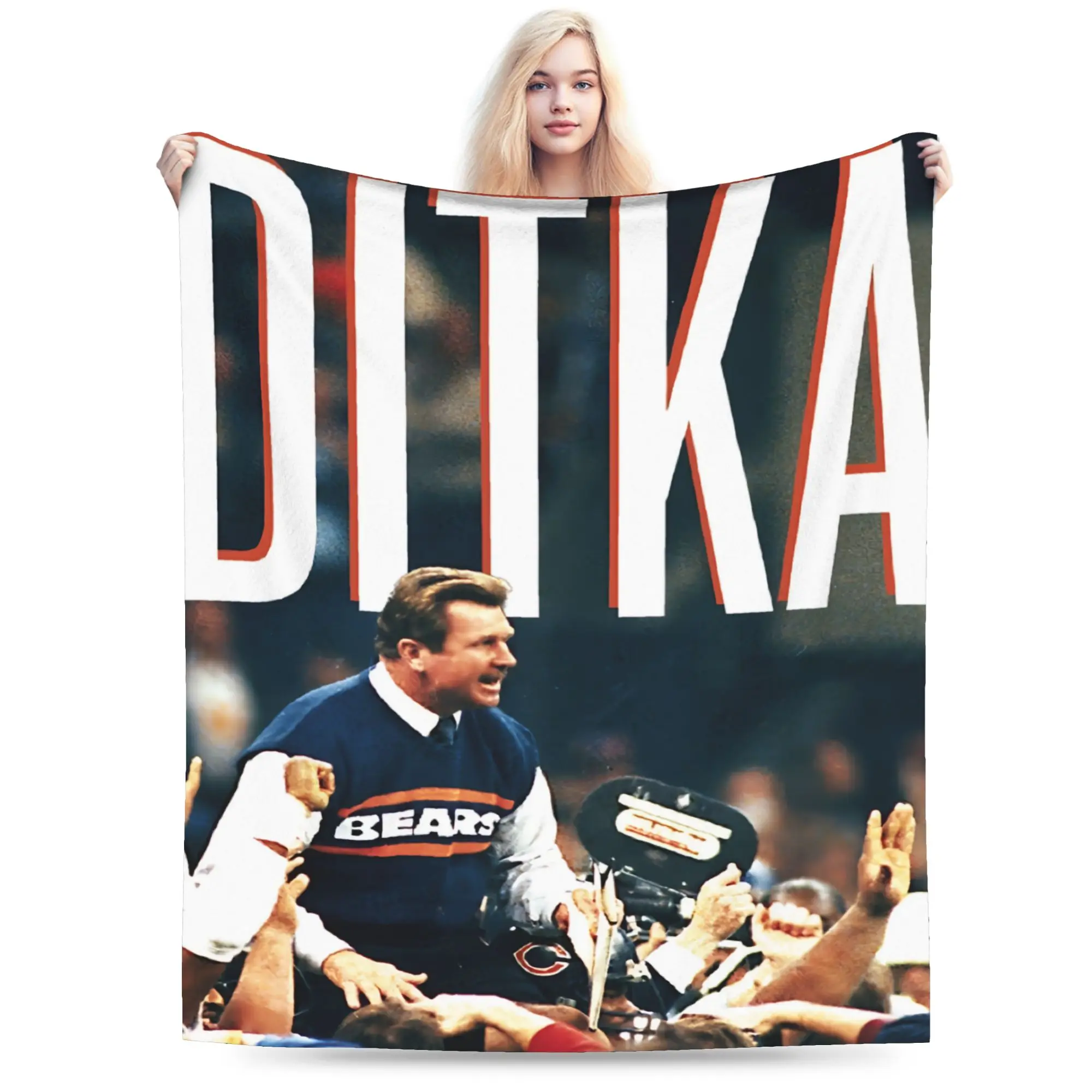 RIP Mike Ditka Blanket Cozy Soft  Throw Blankets for Couch 50x60 Inch Multiple Sizes Bedspread