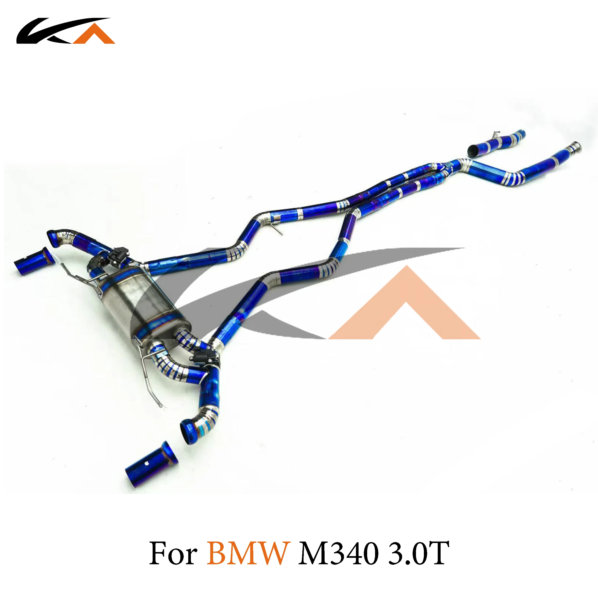 KA Tuning exhaust system titanium catback for BMW M340i 3.0T performance auto part muffler and valve
