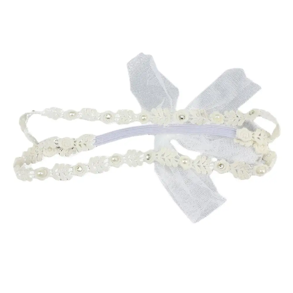 Children Headband 2 Pcs Baby Hair Accessories Newborn Girl Headbands Toddler Flower Lace Headdress For Photo Props Wedding Daily