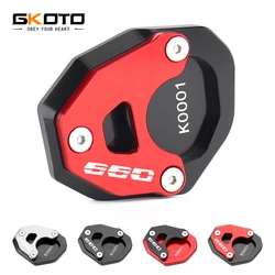 Motorcycle Acessories For Triumph Trident 660 TRIDENT660 2021-2022 CNC Side Stand Pad Plate Kickstand Enlarger Support Extension
