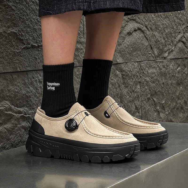 

2025 новая мужская обувь, мужская уличная походная обувь на платформе, трендовая повседневная обувь, мужская 1669-J