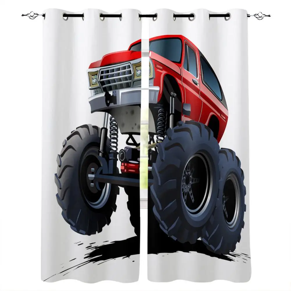 Retro Poster Car Sexy Girl Curtains for Living Room Window Curtains for Bedroom Modern Curtains Drapes Blinds