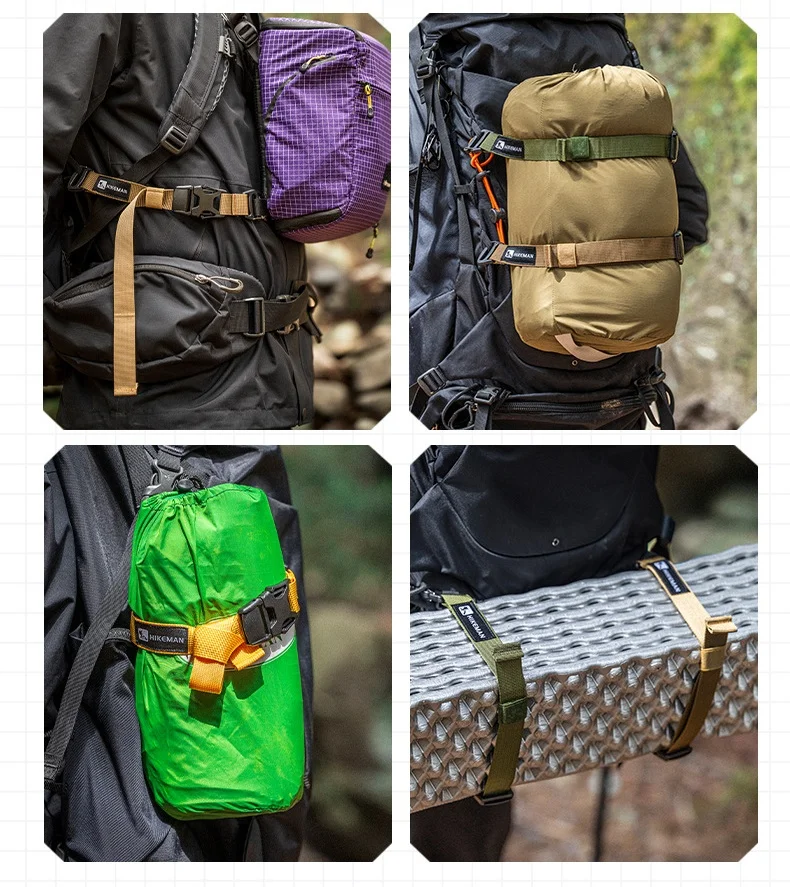 Outdoor-Gepäckgurt, Camping- und Reiseausrüstung, verstellbare Plug-In-Schnalle, fester Verpackungsgurt – Detail 4