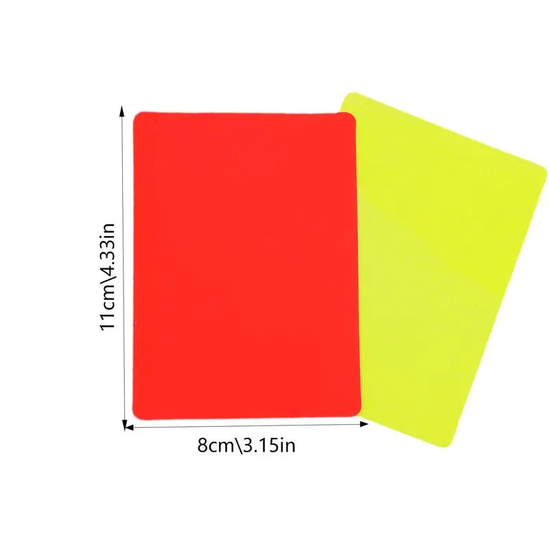 Football Soccer Referee Card Set Warning Referee Red and Yellow Cards Sports Referee Card Set Multifunctional Soccer Supplies