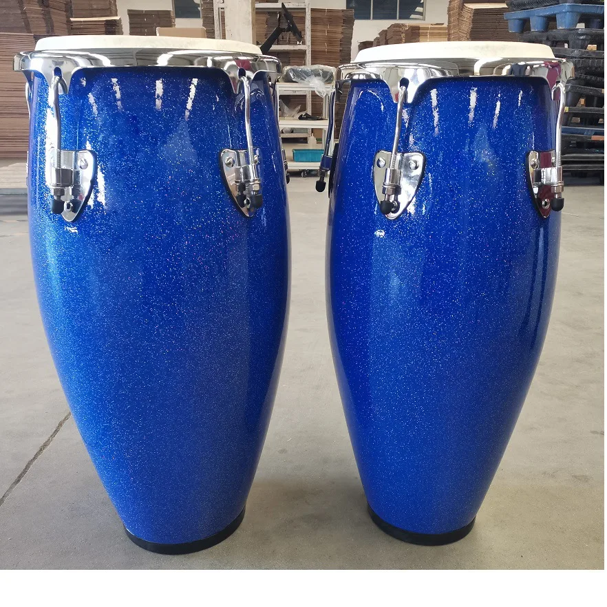 Color conga drum set, electroplated spray parts are optional