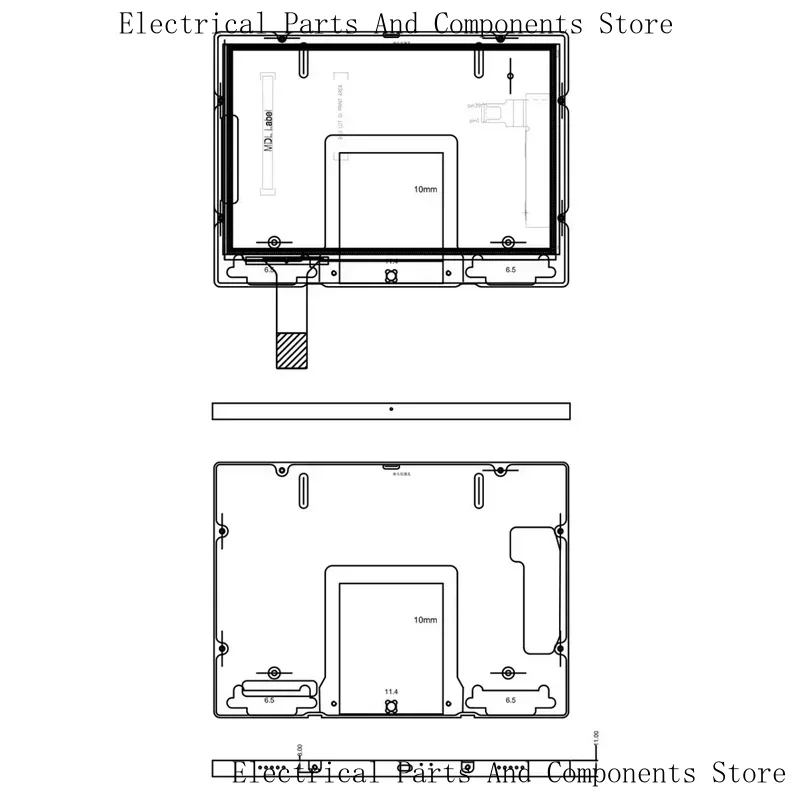 YC-SM10P Automação residencial Tela IPS de 10 polegadas Tela de paisagem Android AIO POE Tablet Montagem interna