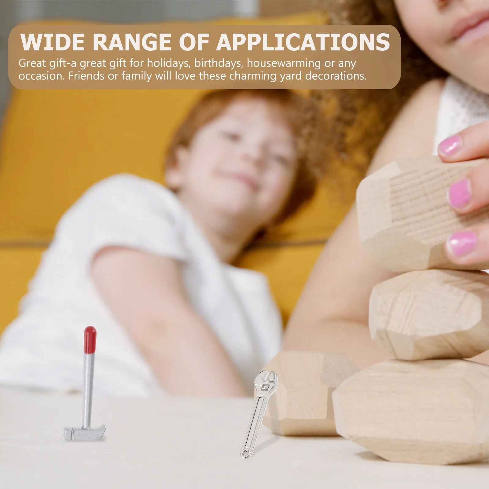 

Набор миниатюрных инструментов для домашнего ремонта: микро-молоток, гаечный ключ, мини-аксессуары. Легкий, портативный, для декора рабочего стола и микроландшафтов.