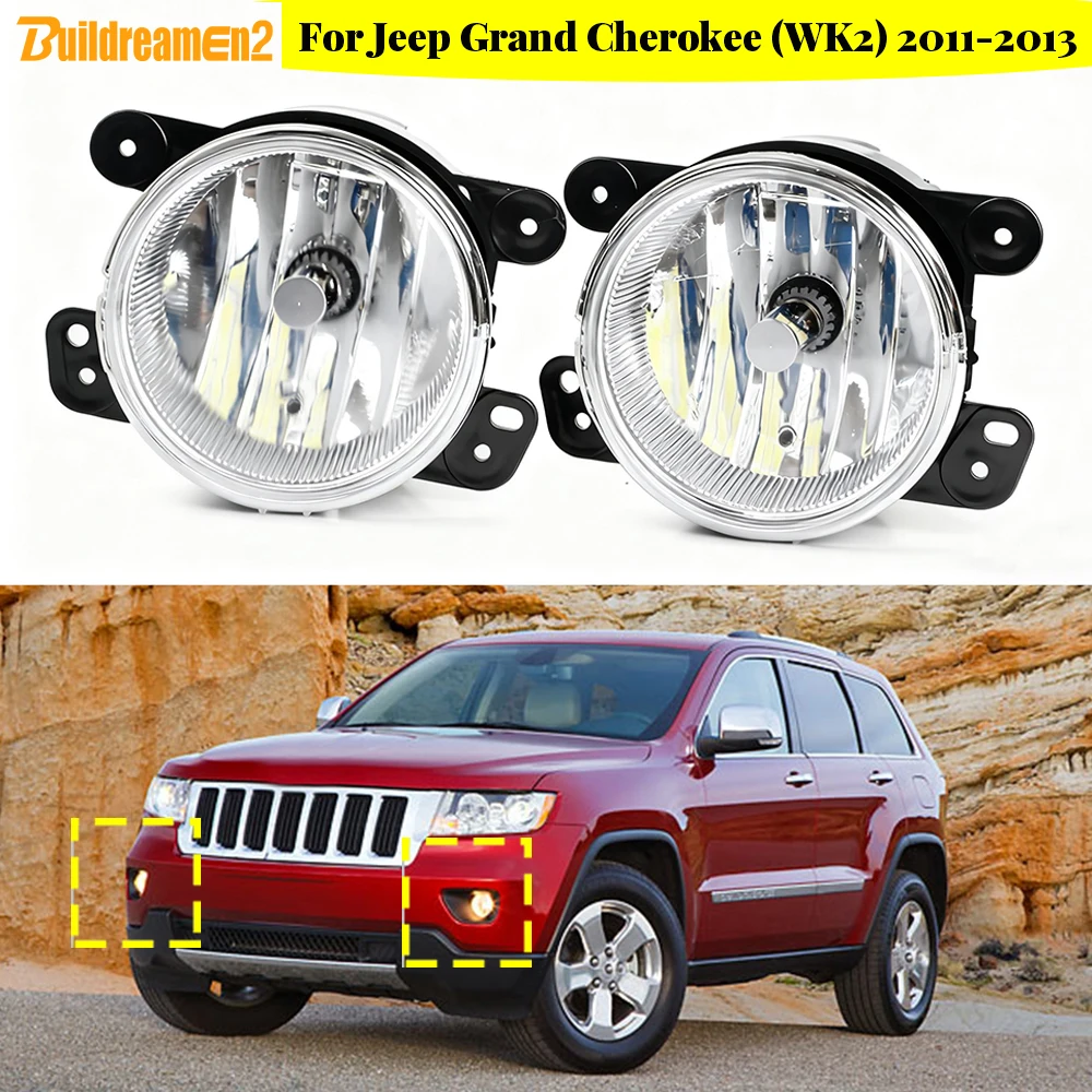 

2 X Car Canbus Fog Light Lampshade with LED Bulb Accessories For Jeep Grand Cherokee (WK2) 2011 2012 2013