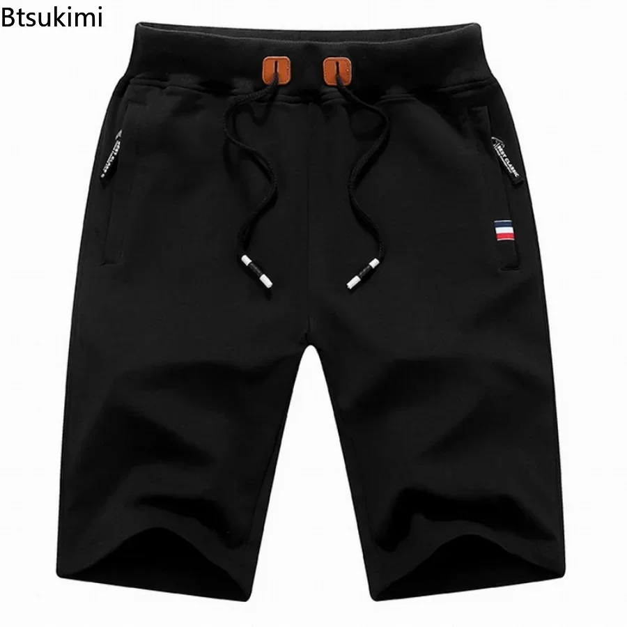 Новые мужские летние шорты размера плюс 6XL 7XL, хлопковые повседневные мягкие мужские черные мужские классические брендовые пляжные шорты, мужские