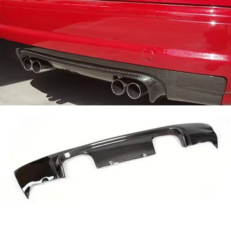 New Style Carbon Fiber Fibre Rear Bumper Lip Diffuser for BMW E46 M3 ,After actual vehicle installation and testing