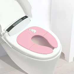 Viaggia su un sedile WC Ventose antiscivolo Sedile vasino da viaggio pieghevole Portatile per adatto ai servizi igienici ovali rotondi Bagaglio a mano turistico