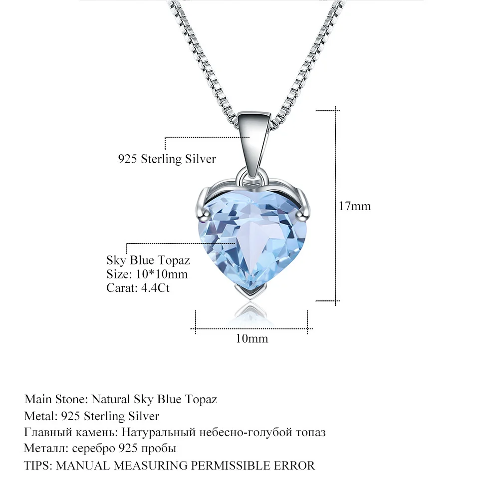 Luxury brand genuine real jewels Straight inlaid Topaz Necklace, S925 pure silver natural color jewelry pendant high quality