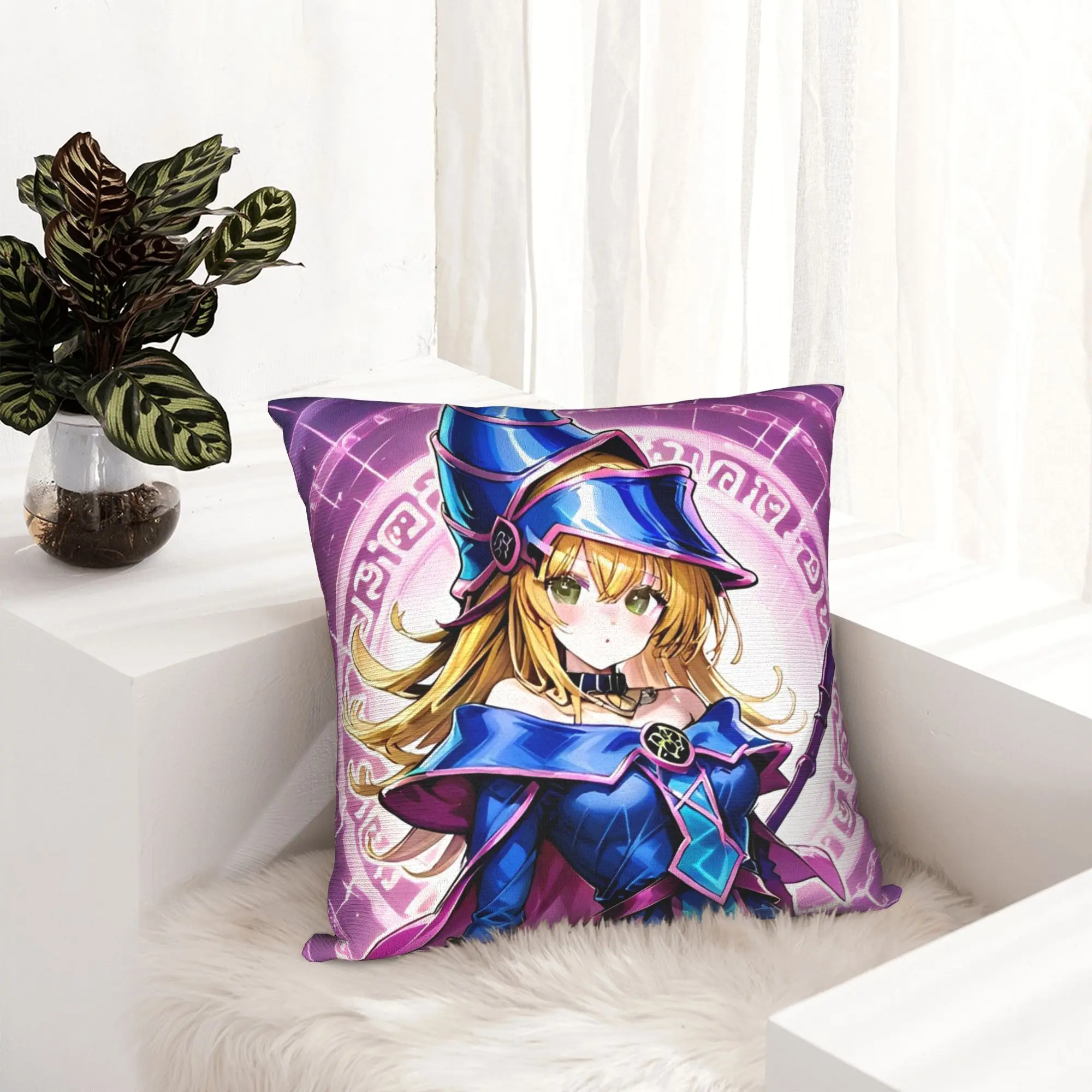 Anime Yu Gi Oh Card Pillowcase Double-sided Printing Polyester Cushion Cover Decoration  Pillow Case Cover Chair Wholesale 40*40