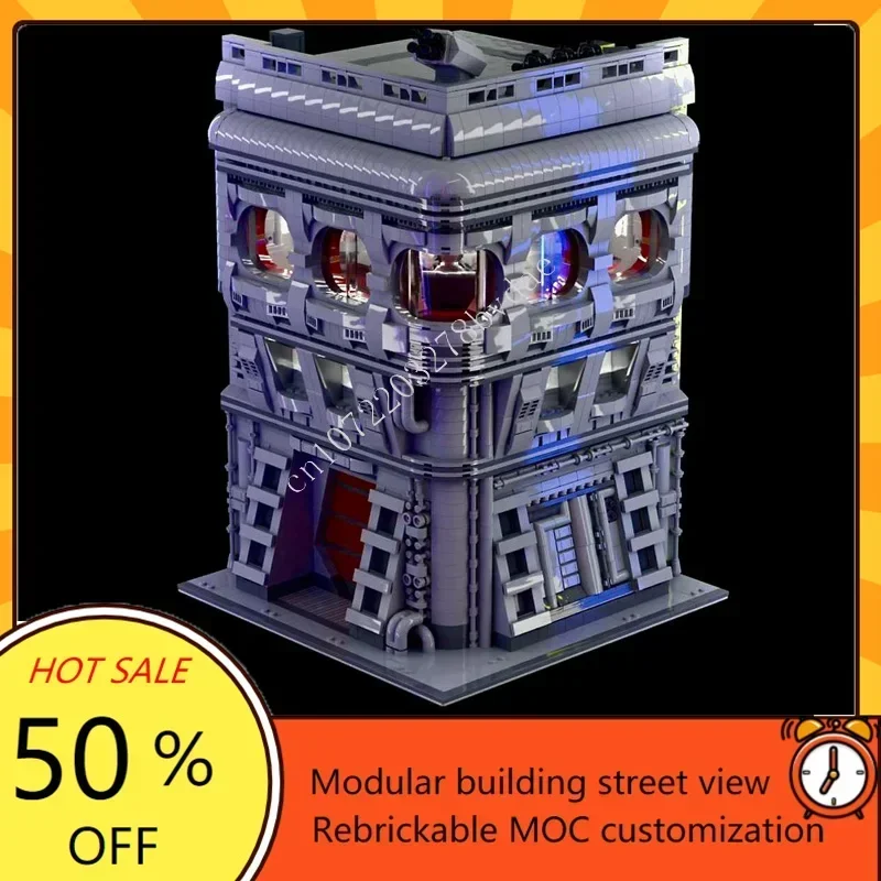 

4695 шт. DIY модульное здание MOC креативный вид на улицу индивидуальная архитектура головоломка образовательная сборная модель для подарков