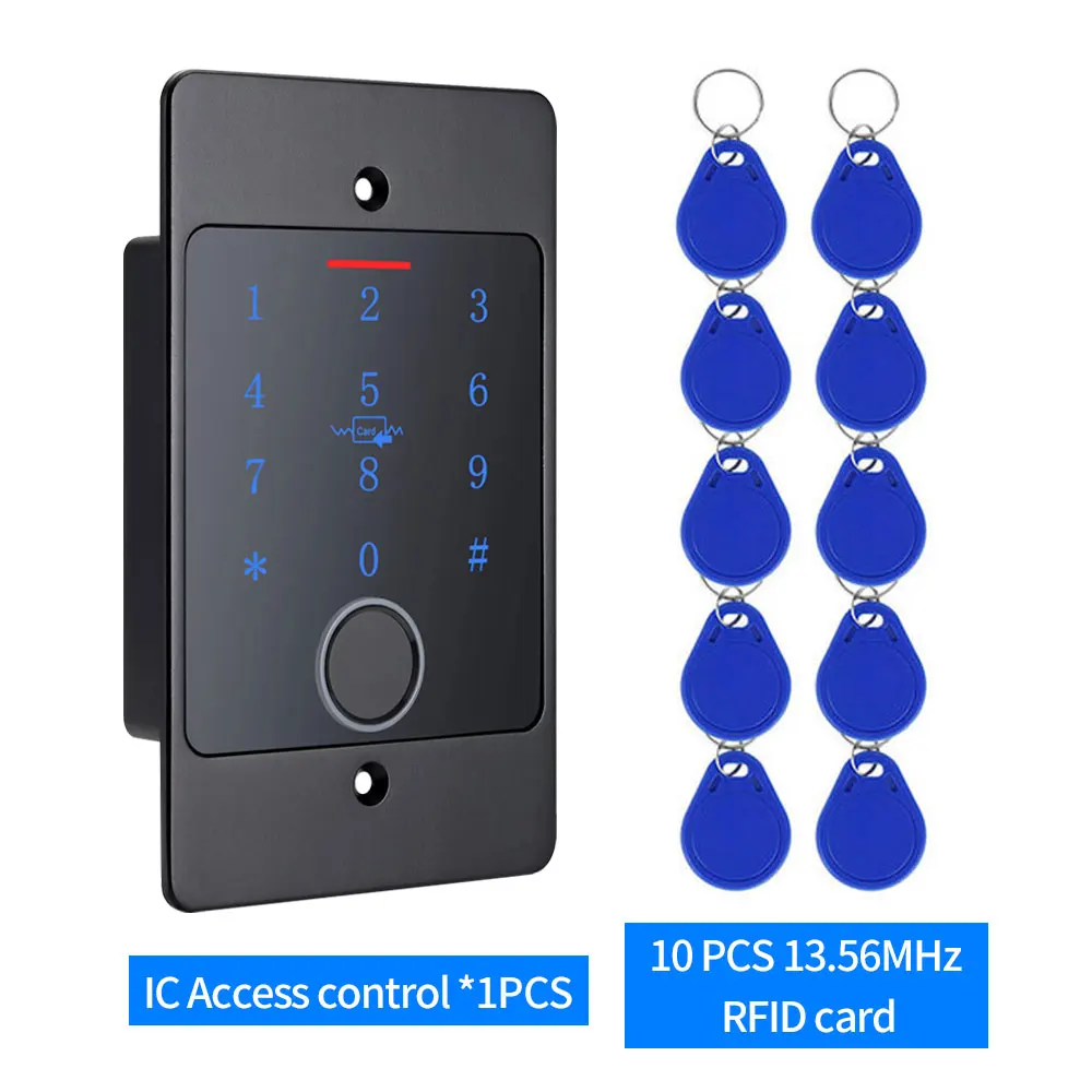 Support Tuya APP WIFI Waterproof Backlight RFID Door Access Control Fingerprint Card Reader Embedded Metal Keypad Access Control image 3