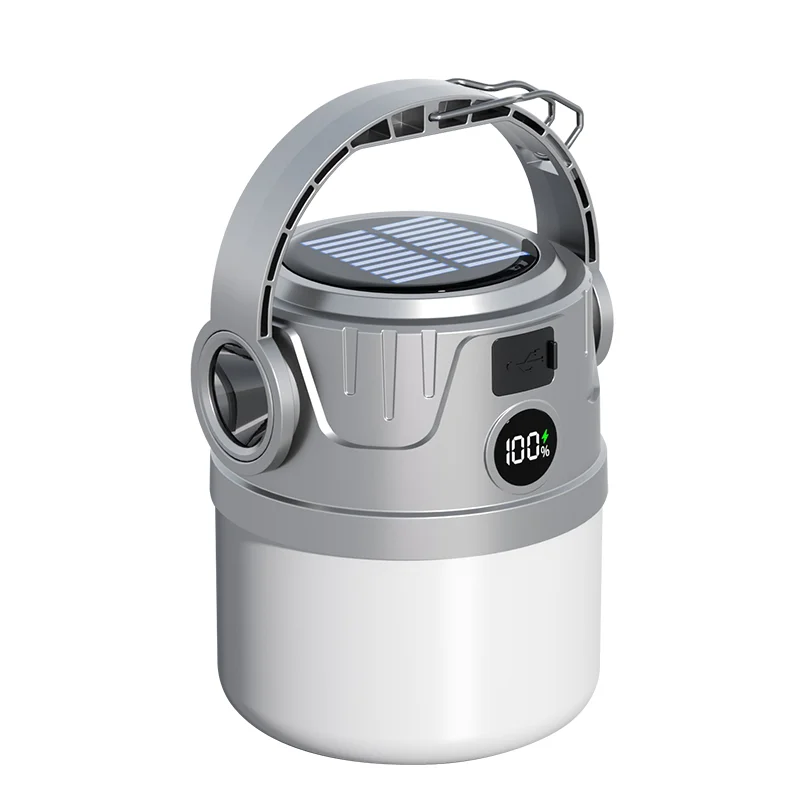 

Hot Sale Rechargeable LED Camping Light Bulb Portable White Body ROHS Certified Emergency Mobile Tent Light For Camping