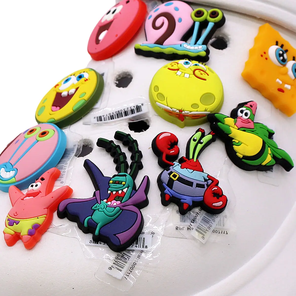 1pcs Cartoon SpongeBob Patrick Star PVC Shoe Charms Monsters Inc Sullivan Shoe Accessories Decorations Kids Women Shoes Buckle