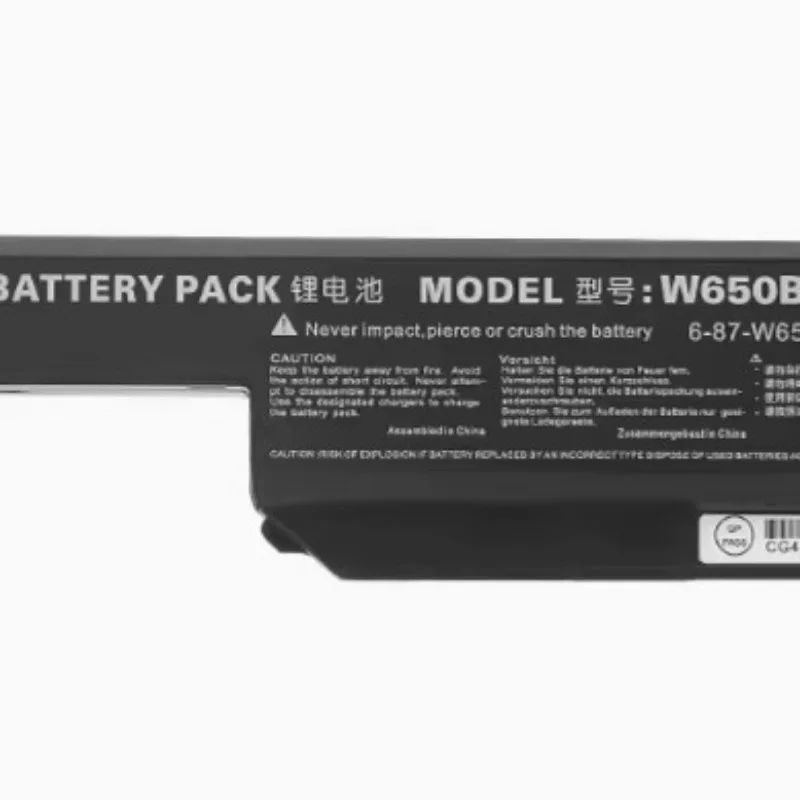 Brand New High Quality 11.1V 4400mAh Laptop Battery W650BAT-6 for Hasee K610C K650D K750D K570N G150TC G150MG K710C K590C K750D