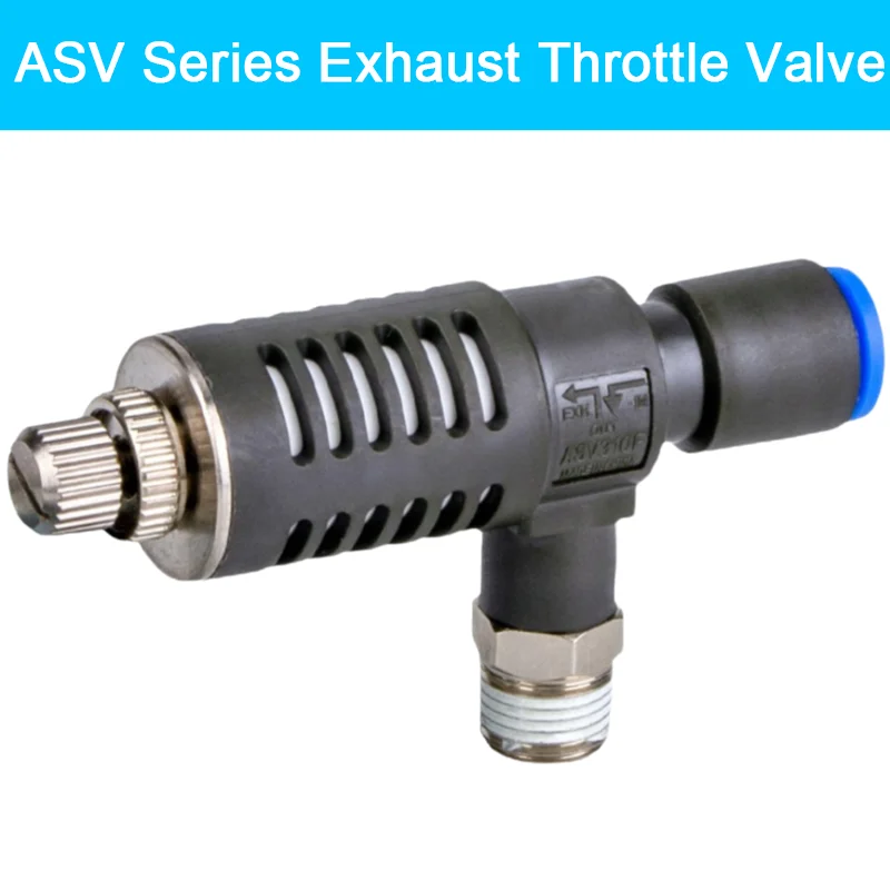 5pcs/pack ASV Fast Silencing Exhaust Throttle Valve Speed Controller ASV310F-01-06S ASV310F-02-06S ASV310F-01-08S