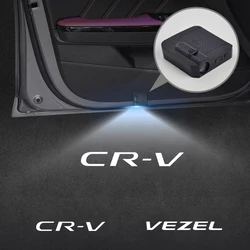 For CRV Vezel Emblem Accord City Mugen Power Car Door Light Welcome Wireless Laser Projector Auto Decoration