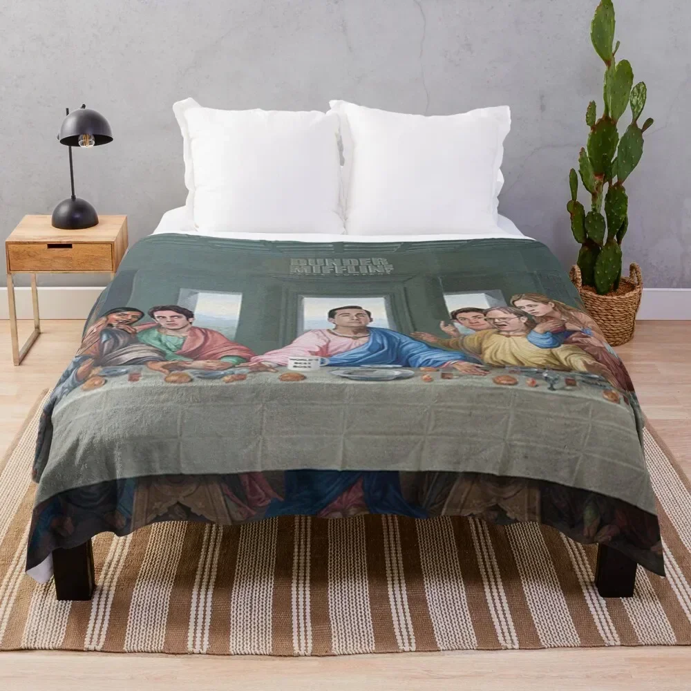 

The Last Supper Office Edition Throw Blanket Summer Cool Breathable Blanket for Sleeping