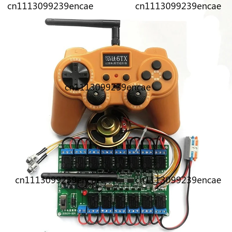 set-trasmettitore-24ghz-a-16-canali-con-scheda-ricevitore-12v-7a-20a-per-robot-escavatori-veicoli
