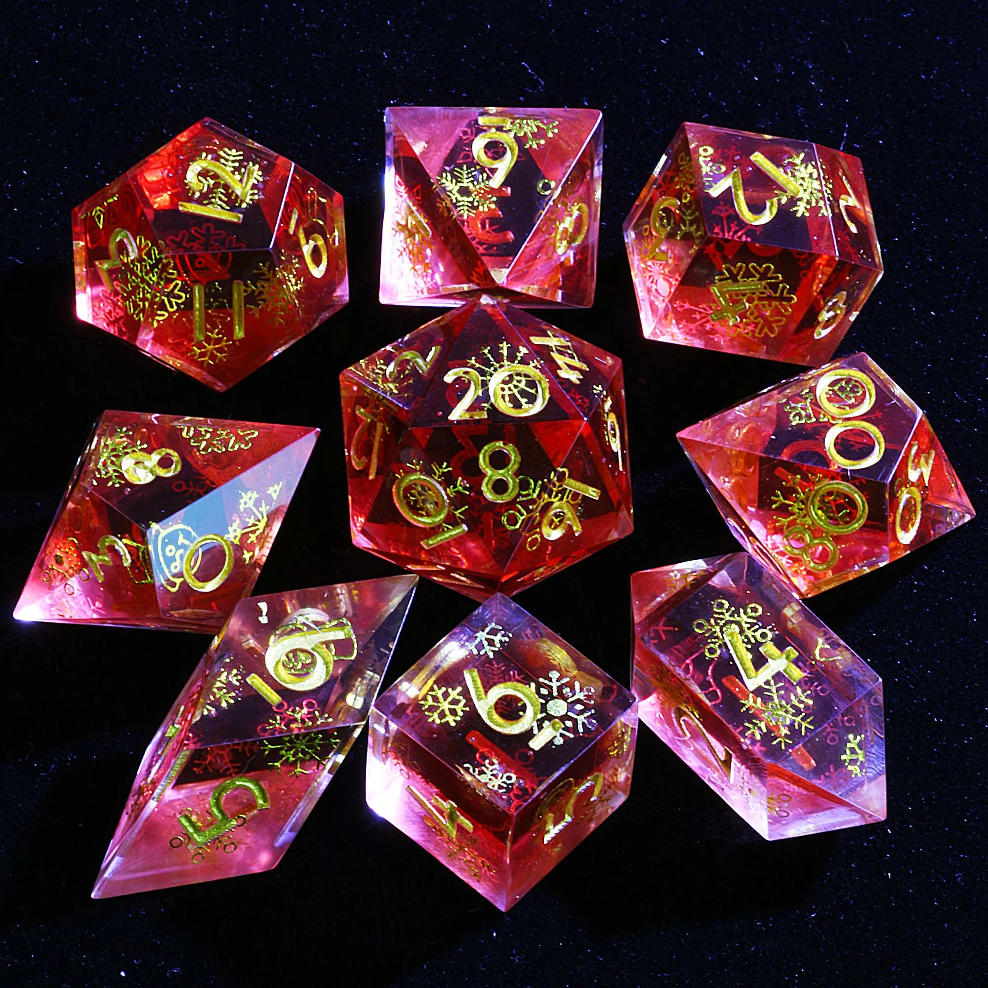 

9. Многогранный DD-набор Dice Elf Enchanted Snow