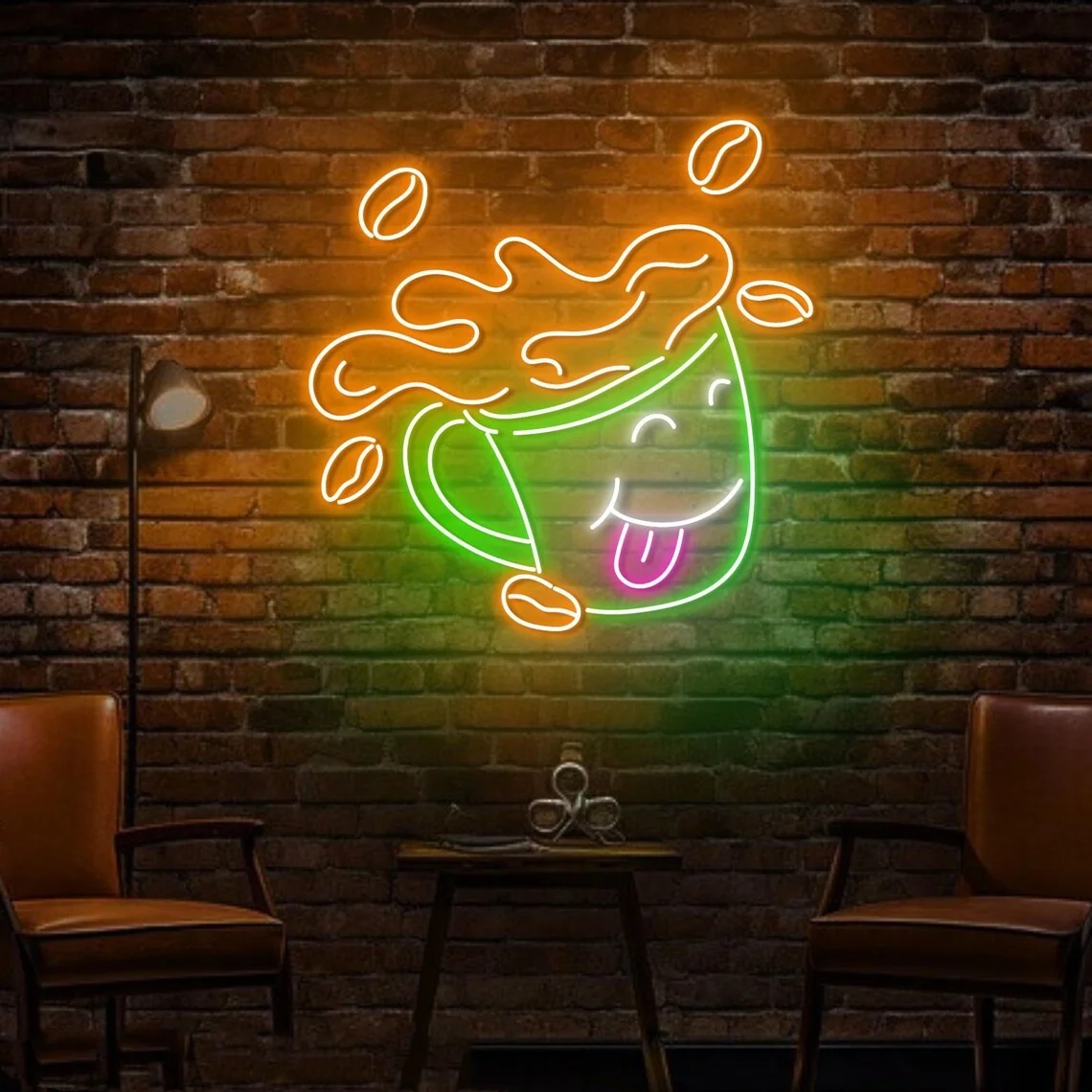 Funny Coffee Mug Neon Sign Coffee Mug Sign Coffee Shop Wall Decor Sign