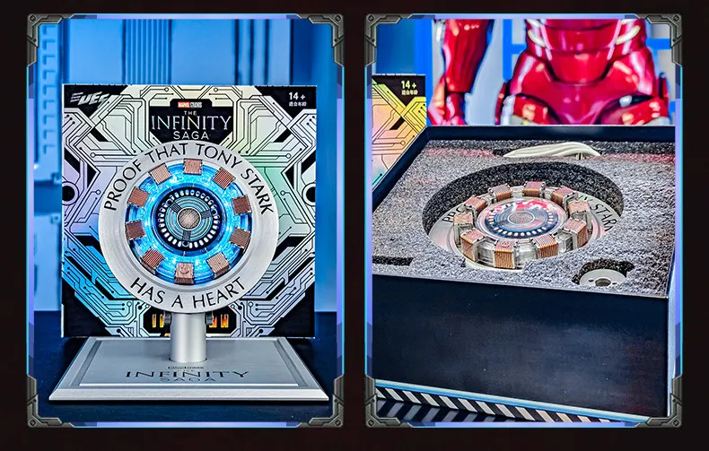 In Stock Killerbody Licensed Iron Man Chest Arc Reactor Wireless Magnetic Charger Alloy Base Desktop Charging Station For Phones