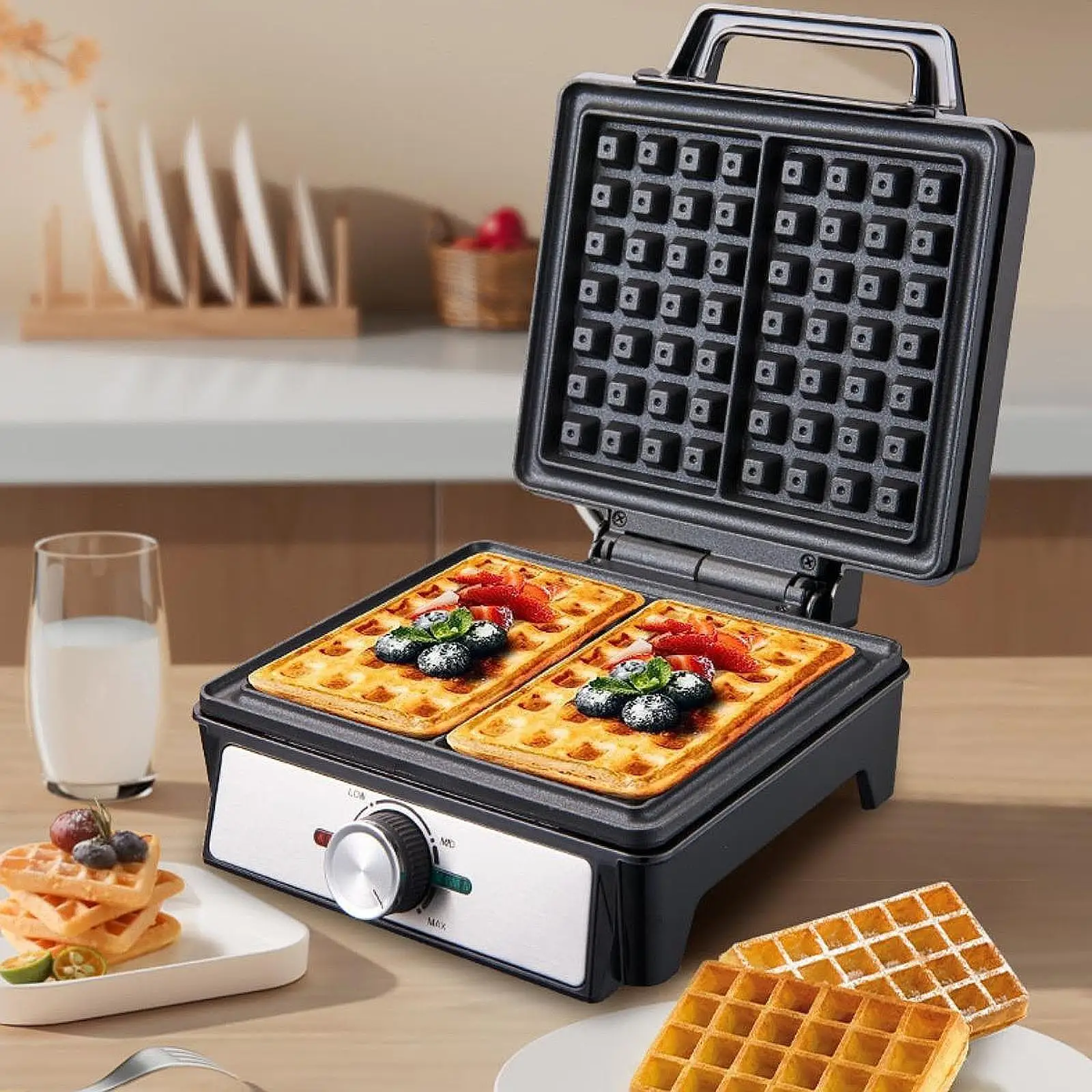 Waffle Maker Grilled Cheese Maker Waffle Machine for Home Restaurants Bakery