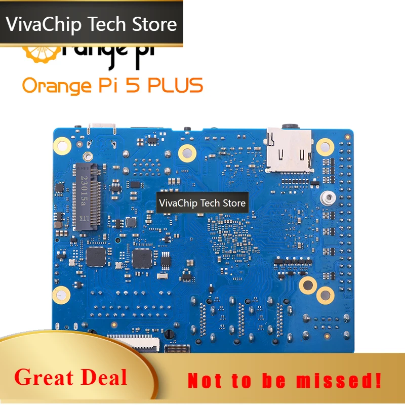 VivaChip TechOrange Pi 5 Plus 8GB V1.5.1 Single Board Computer RK3588 2.5G Dual Ethernet Ports PCIE Run Android Ubuntu Debian OS