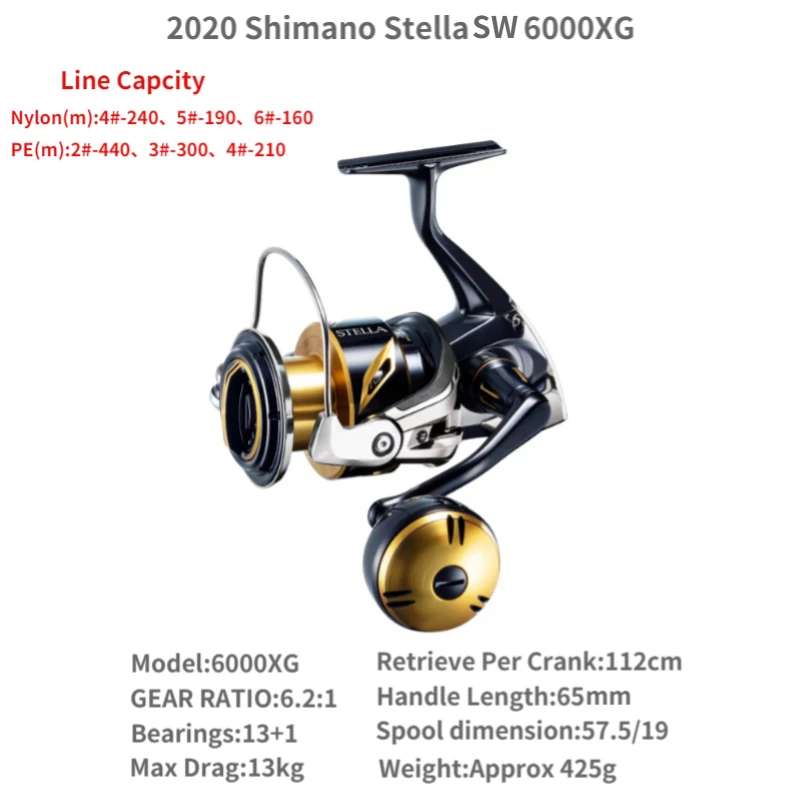 Shimano Stella swスピニングフィッシングリール、塩水リール、X-ship