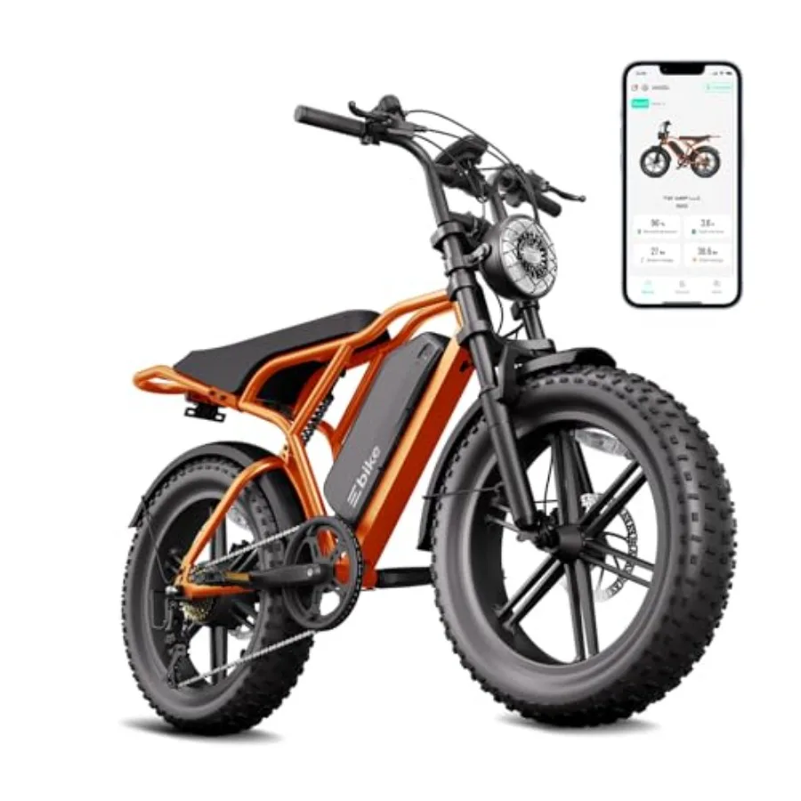 

TST Electric Bike for Adults: All-Terrain 20 E-Bike with 1500W Motor, 48V 15Ah Battery, 60-Mile Range, 7-Speed, Full Suspension