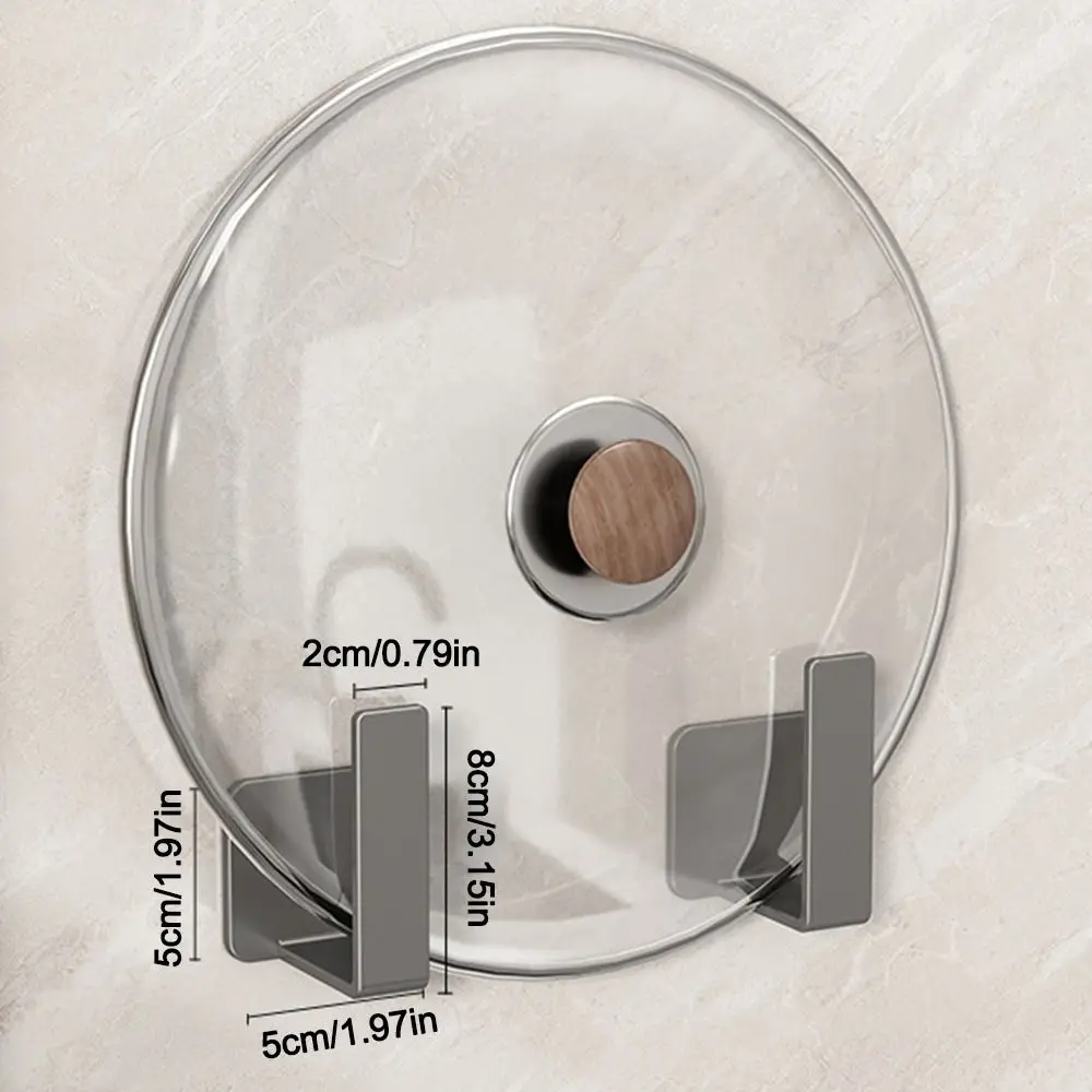 1PC Langlebig Punch-Freies Deckel Halter Wand Hängen Multifunktionale Topf Abdeckung Rack Carbon Stahl Schneiden Bord Regal für Küche