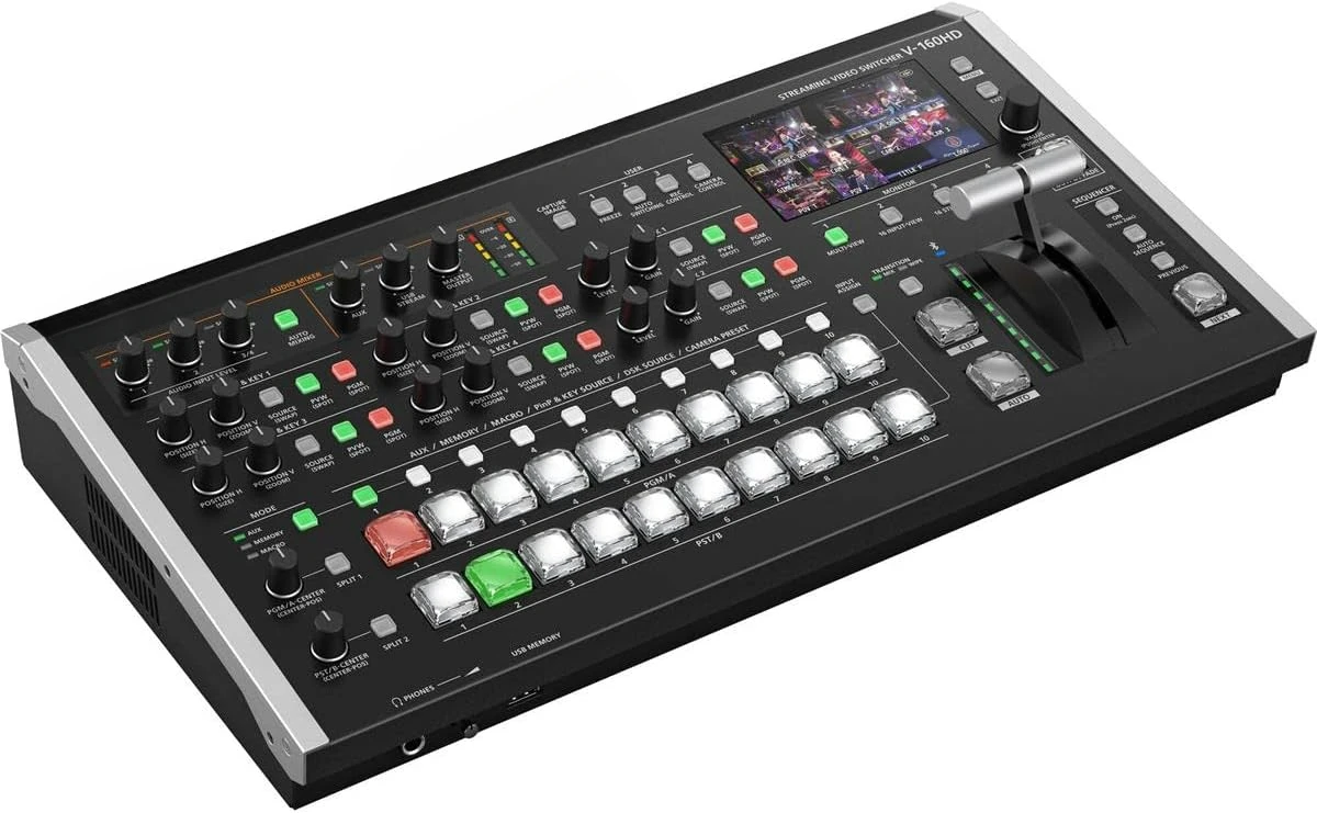 Professional Hybrid V-160HD Streaming Video/Audio Switcher (V-160HD)