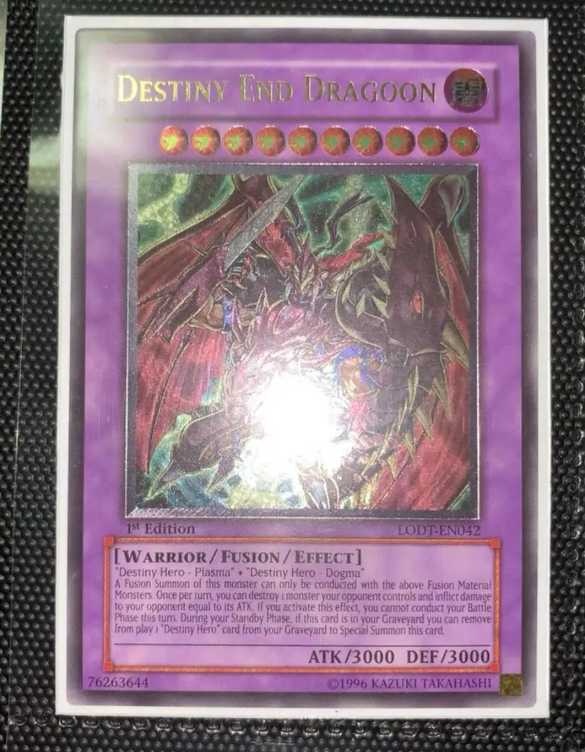 Yu-Gi-Oh! Destiny End Dragoon LODT-EN042 1st Ultimate Rare NM