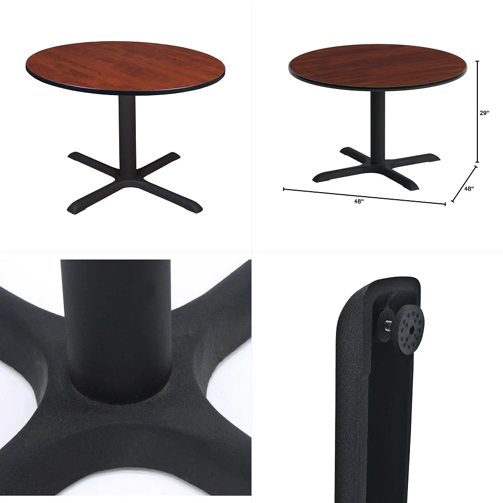 

Circle Logo Steel Round Cafe Table Black Powder Coated