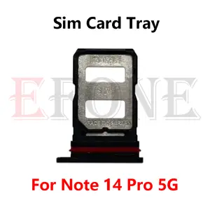 Bilashmart 10 Xiaomi Redmi Note 14 Pro Plus SIM Card Tray Slot Holder Adapter Socket Repair Parts