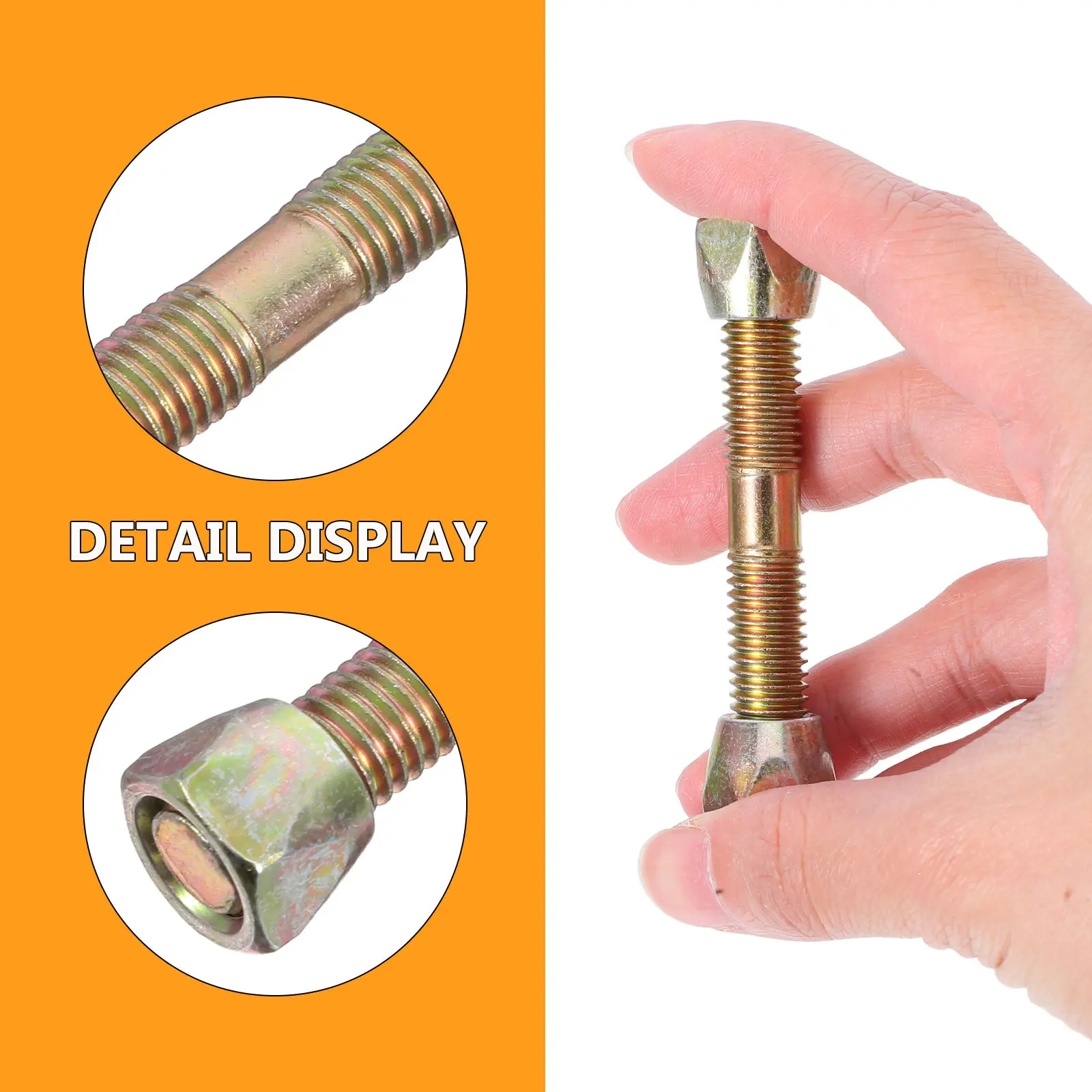 2Pcs Hanging Basket Mounting Screws Heavy Duty Spring Hooks Cradle Chair Rustproof Installation Hardware Cradle Chair Screws view 3