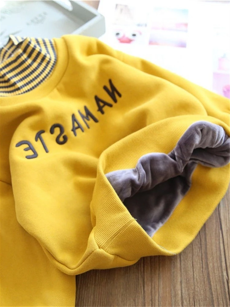 

Новая осенне-зимняя теплая хлопковая толстовка с высоким воротником для мальчиков и девочек в корейском стиле, 2025 год