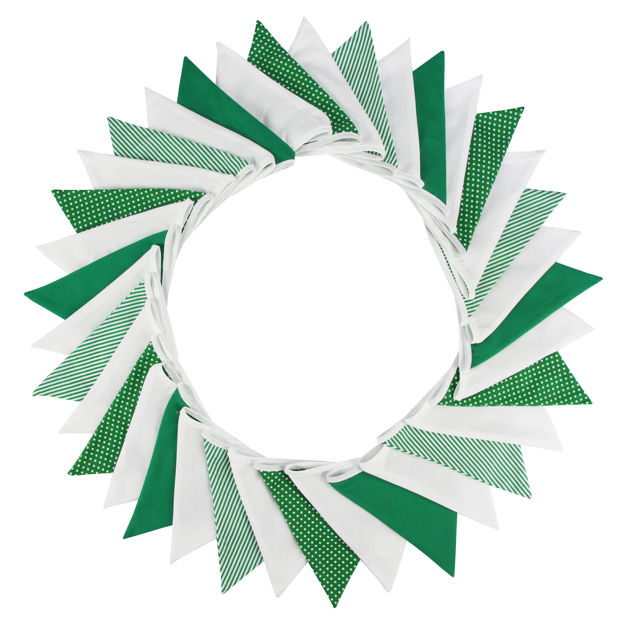 Neue 10 mt 36 fahnen Weiß Baumwolle Spitze Stoff Bunting Flags Hochzeit Party Dekoration Banner Hause Braut Dusche Bunting Garland – Detail 14