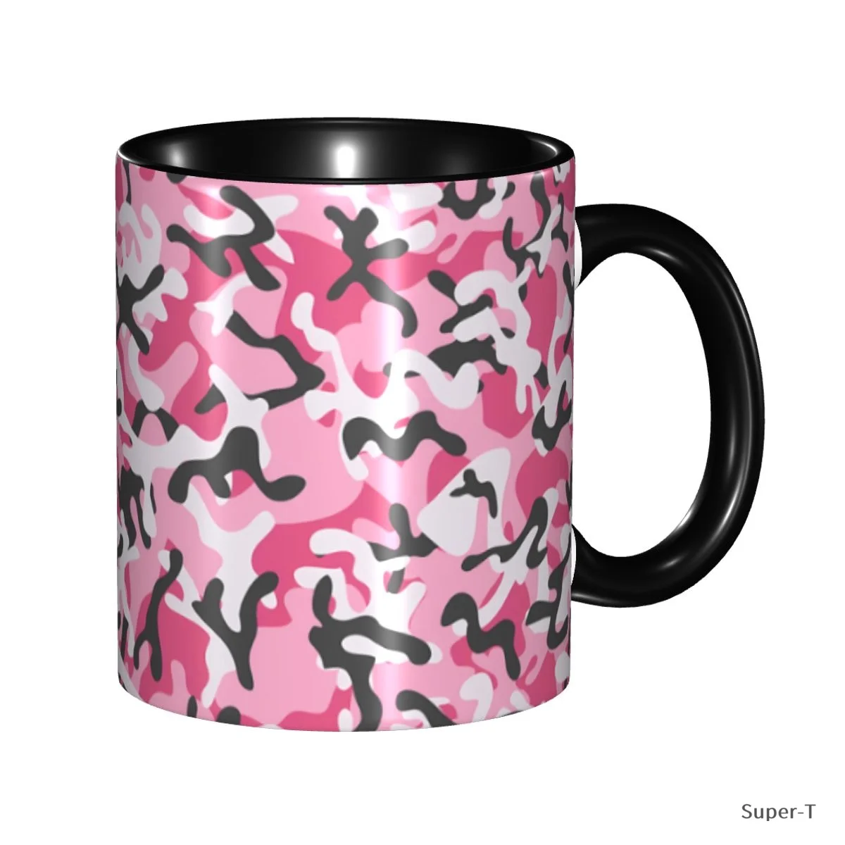 Forest Leaf Camouflage Creative Ceramic Coffee Mug Landscape Tea Milk Cup Home Office Gift Mugs 330ml