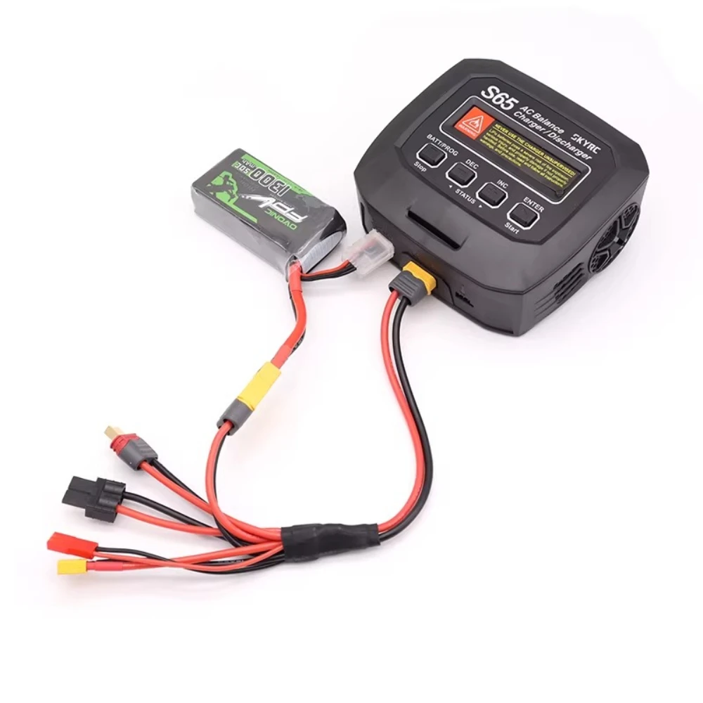 RC Charger Adapter Connector 5 In 1 Charger 4.0mm Banana XT60 XT30 TRX JST T Plug for RC Car Drone Imax B6 B6AC Battery Cable view 6