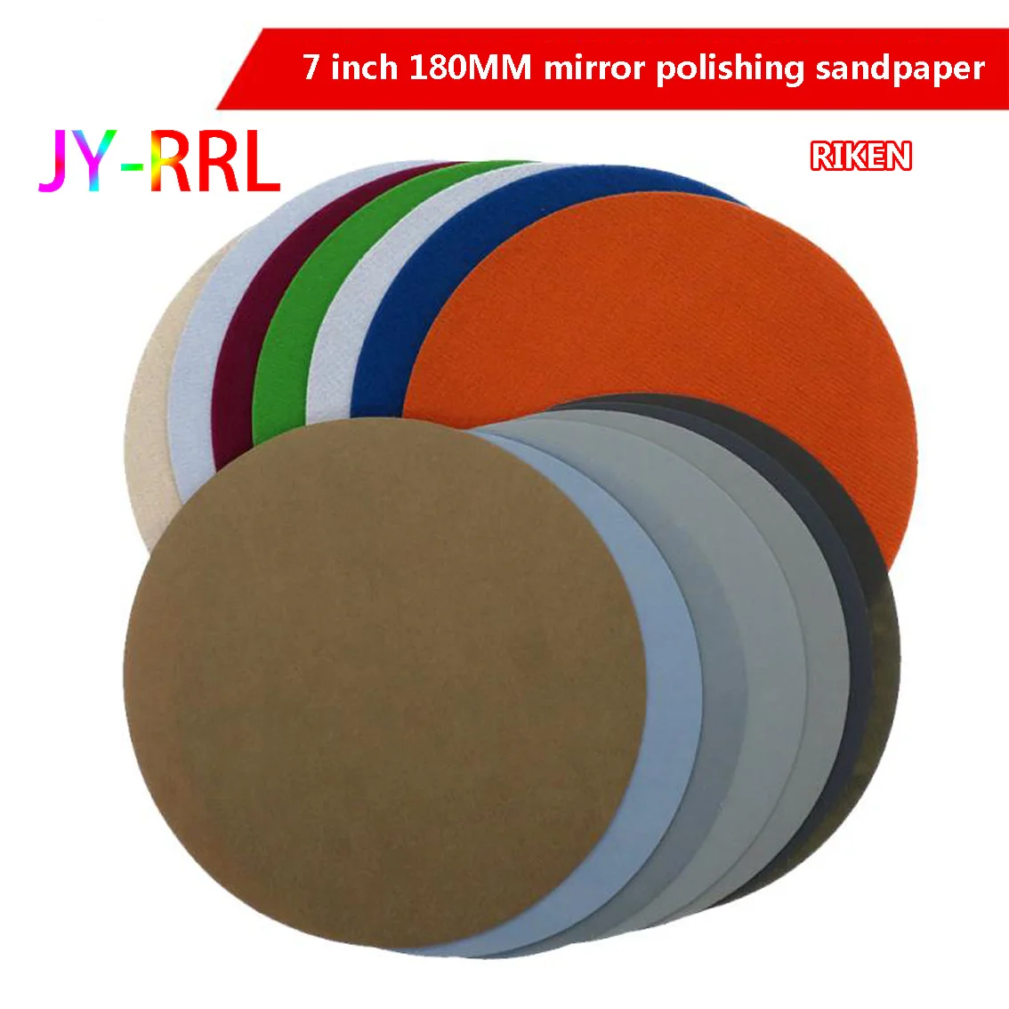 

7 Inch 180MM Flocking Disc Liyan Water Sand 800 1500 2000 2500 3000 5000 7000 10000 Sandpaper Grinding Tools