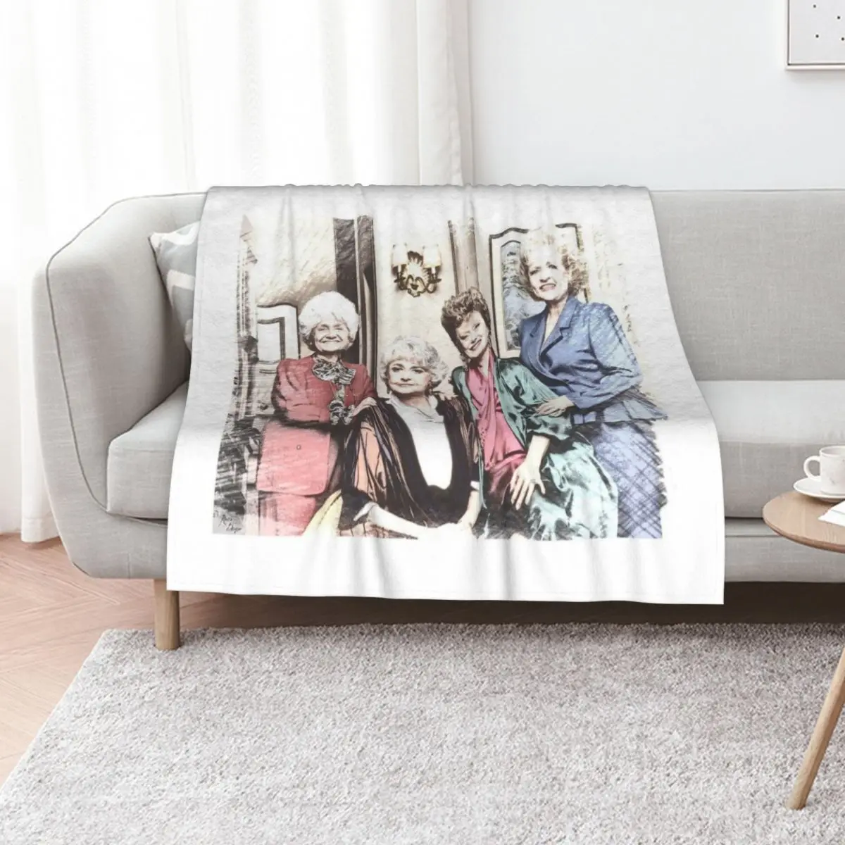

The Golden Girls 80s Vintage Throw Blanket Tourist Fashion Sofas Polar Bed Blankets