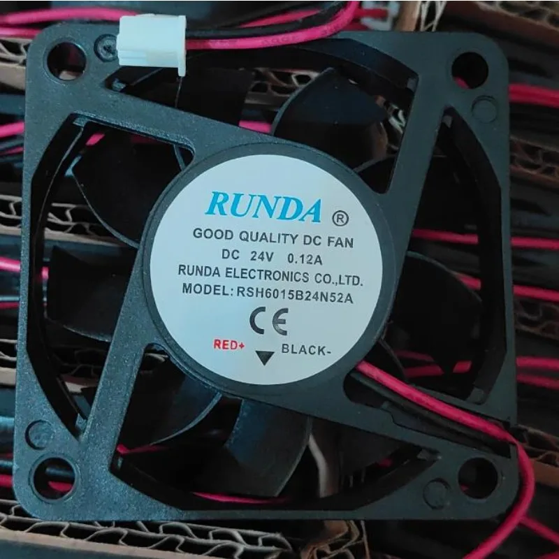 Cooler Fan for RUNDA RSH6015B24N52A 6015 24V 0.12A 6cm Cooling Fan 60x60x15mm