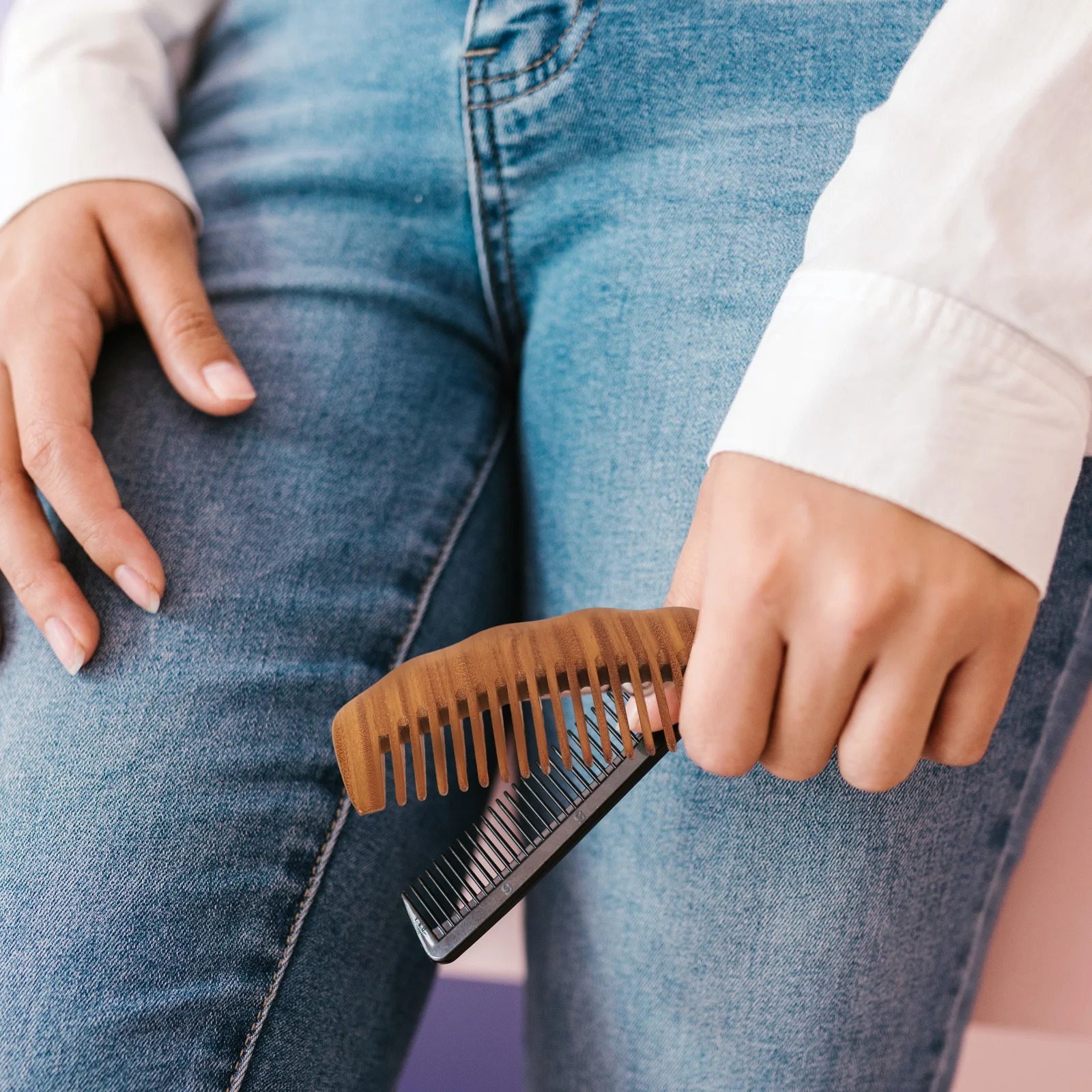 

Wooden For Women Massage Small Scalp Massager Comb Hair Care Tool Lightweight Durable Wood Hair Styling Comb For Travel